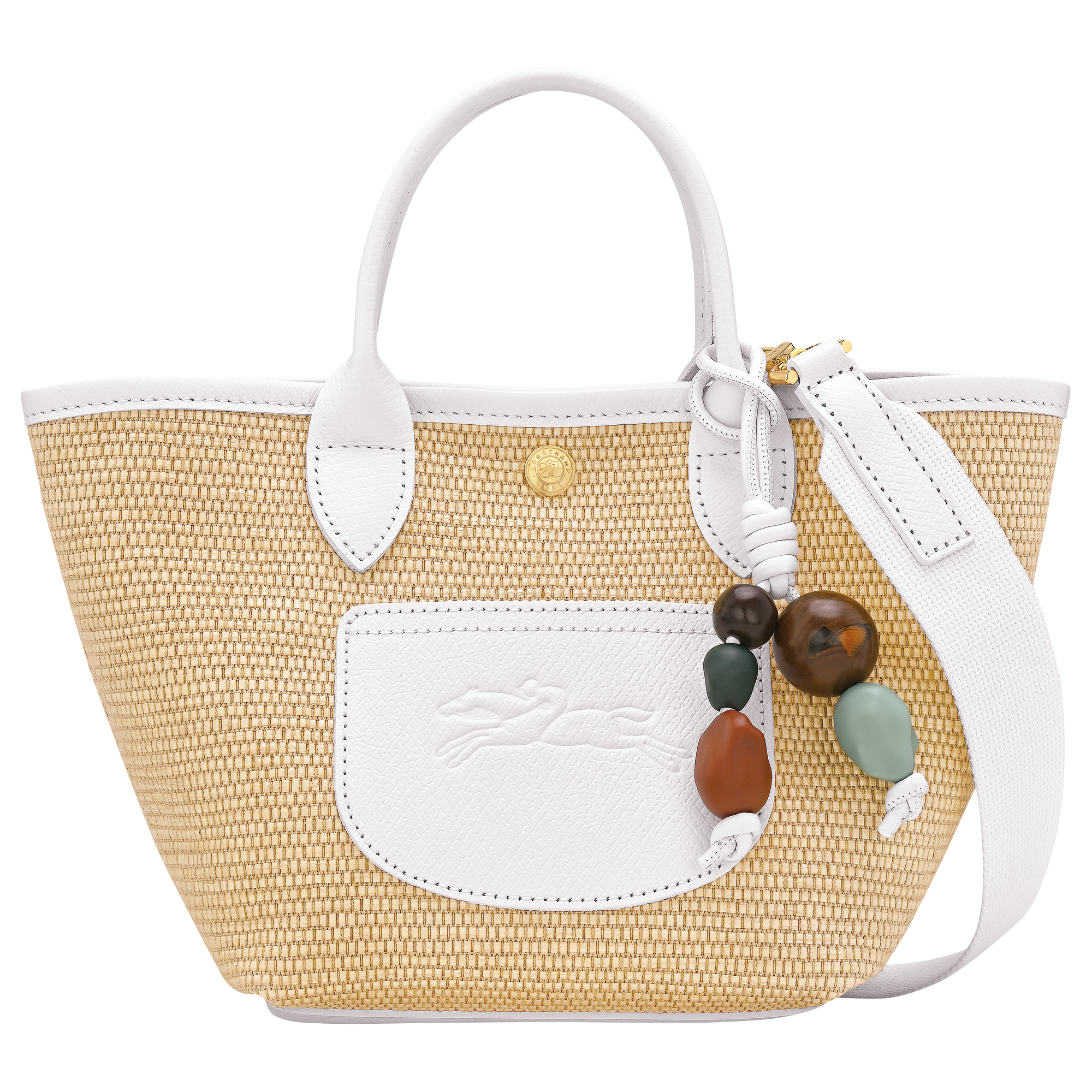 Le Pliage Collection XS Basket Bag White - Canvas