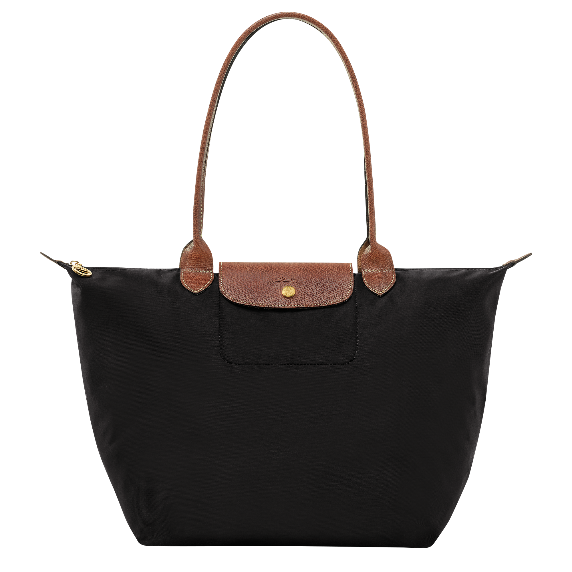 Le Pliage Original L Tote Bag Black - Recycled Canvas